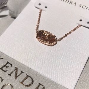 Kendra Scott Elisa Necklace Rose Gold NWT
